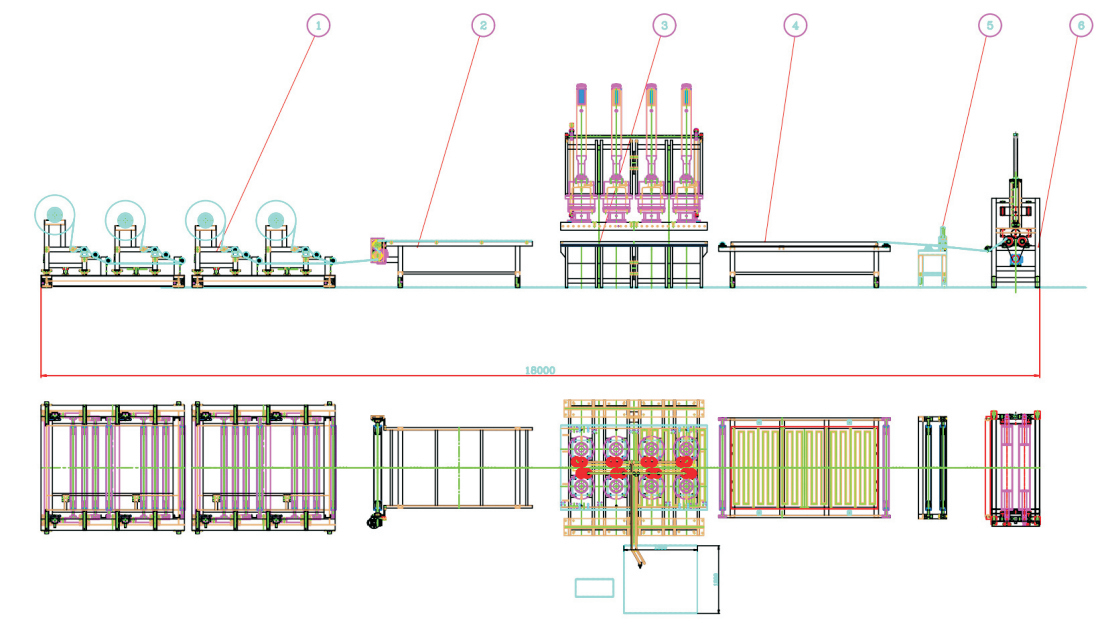 CPL Short-cycle Hot Press Line Layout Plan