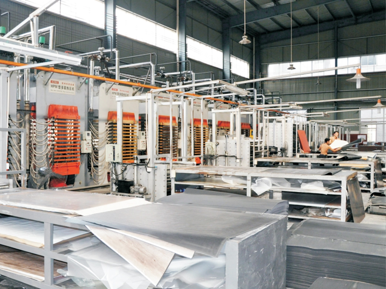 LVT hot press machine daily care.jpg