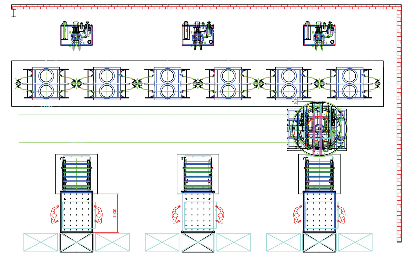 LVT Flooring Hot Press Line Layout Plan