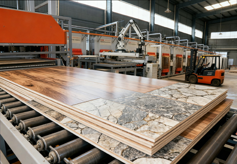 High-Precision LVT Flooring Hot Press Line